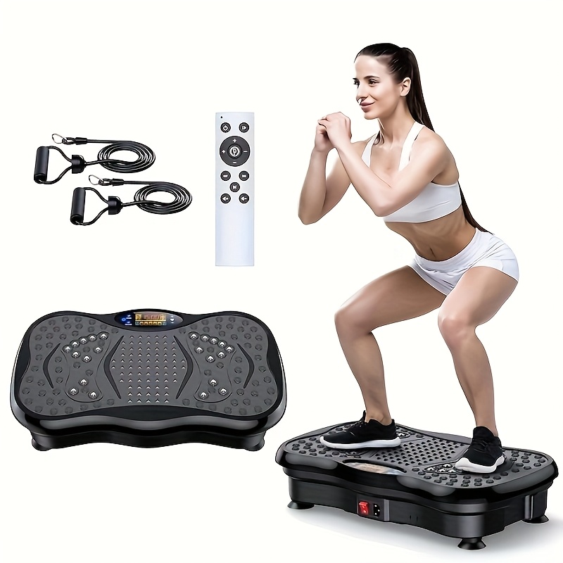 Home Gym Equipment Amazon - Plateforme vibrante compacte avec bandes de