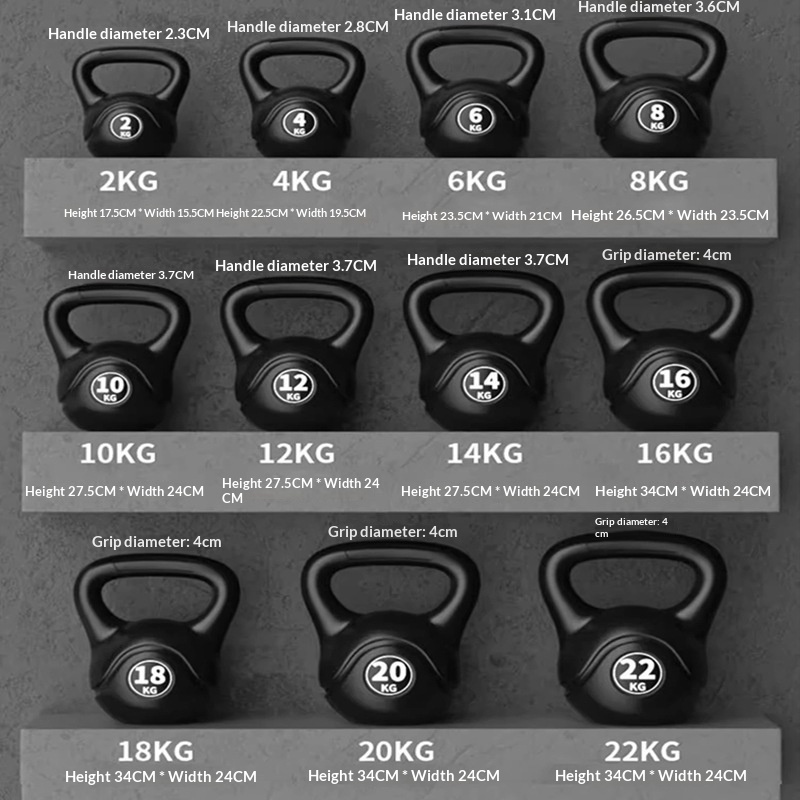 Home Gym Gear - 2026 Kettlebell de fitness réglable 8