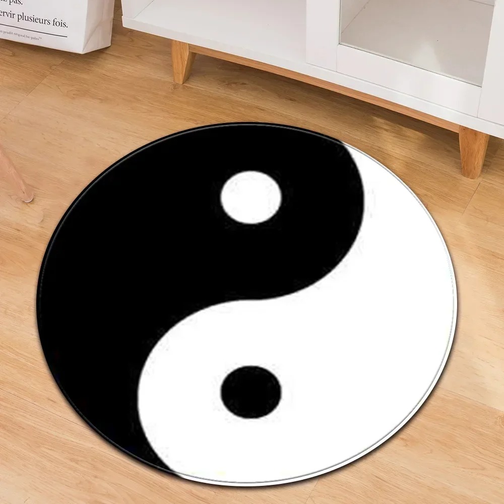 Home Gym Equipment Amazon - Yin Yang Taiji tapis rond fleur
