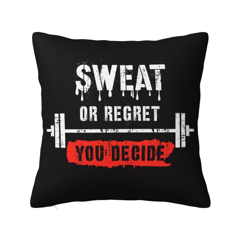 Home Gym Yes Or No - Taie d'oreiller en Polyester, 45x45cm, décoration