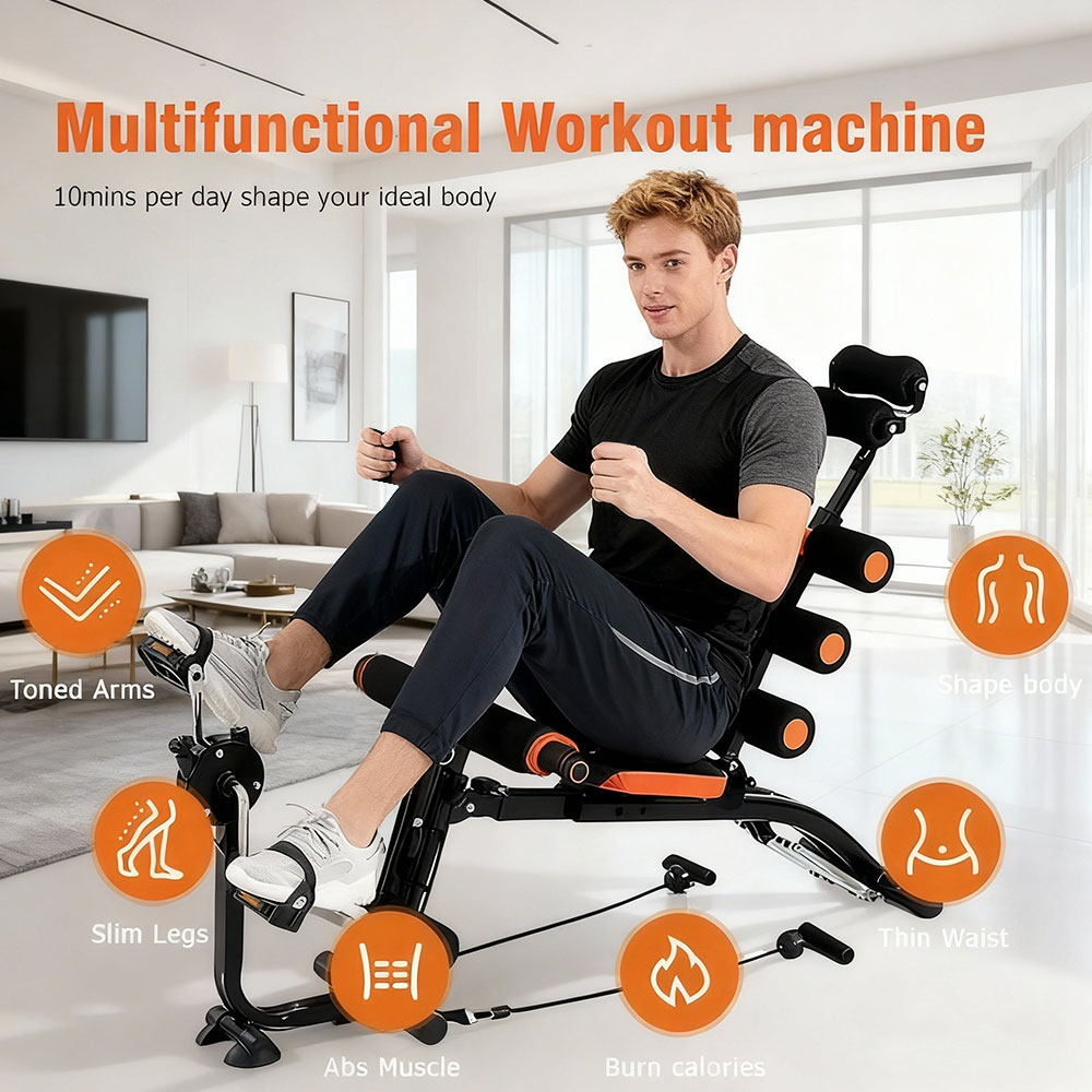 Leg Press Machine - Appareil de fitness multifonctionnel segmenté avec