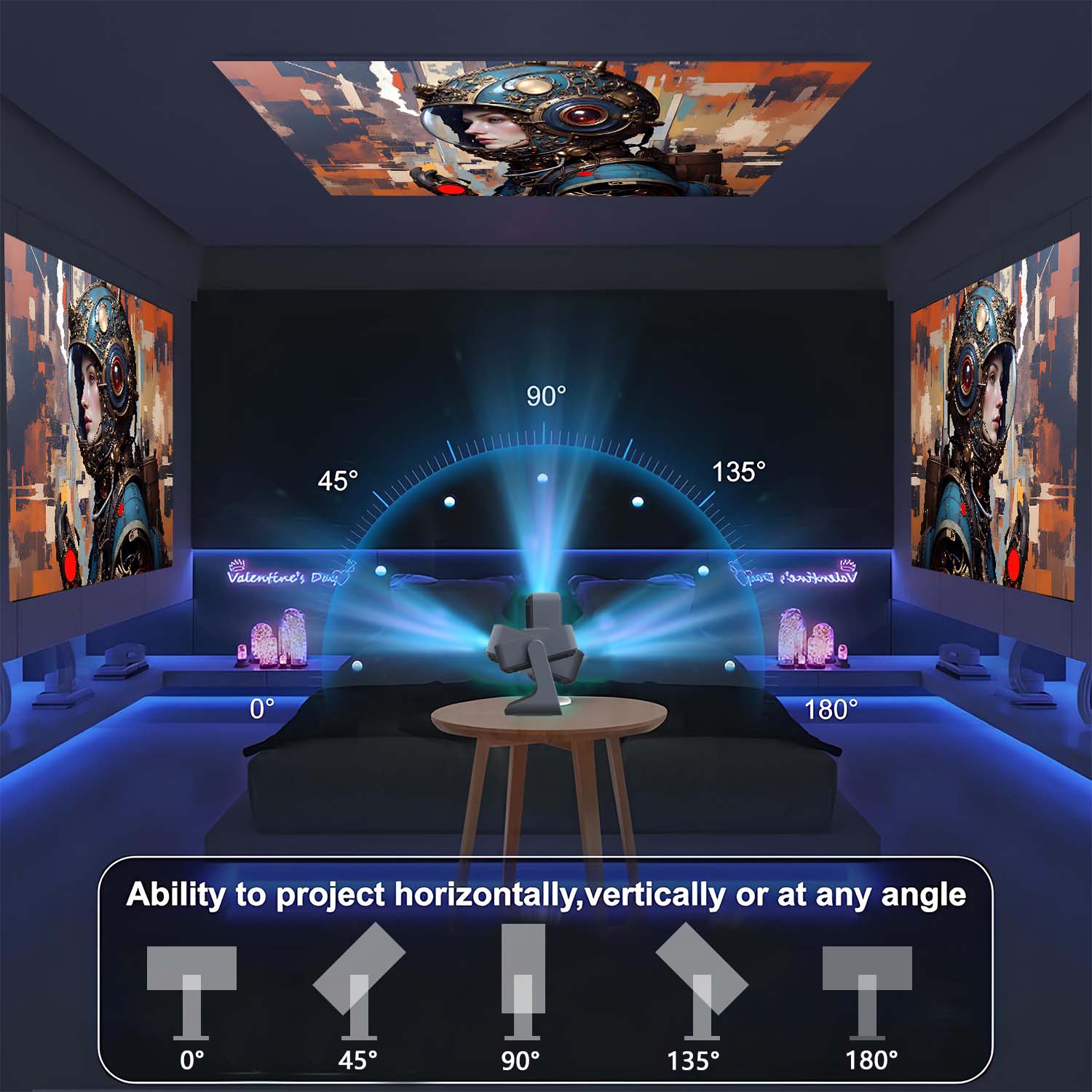 Projecteur tactile intelligent - Home Gym Video avis et prix