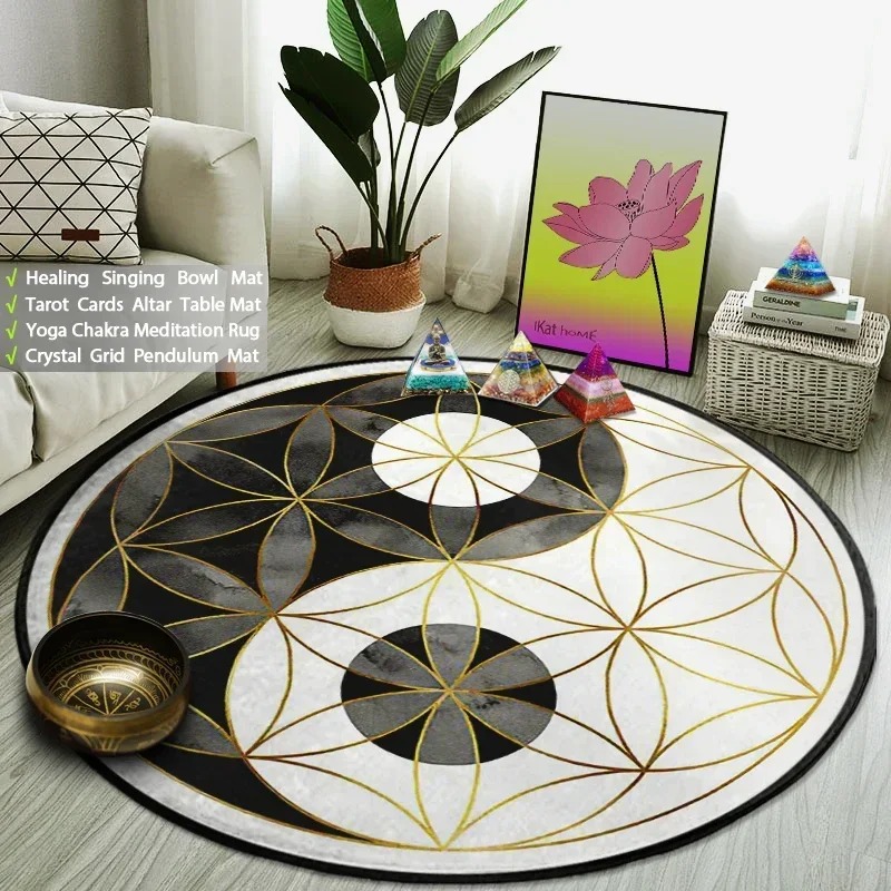 Yin Yang Taiji tapis rond fleu - Home Gym Equipment Amazon avis et prix