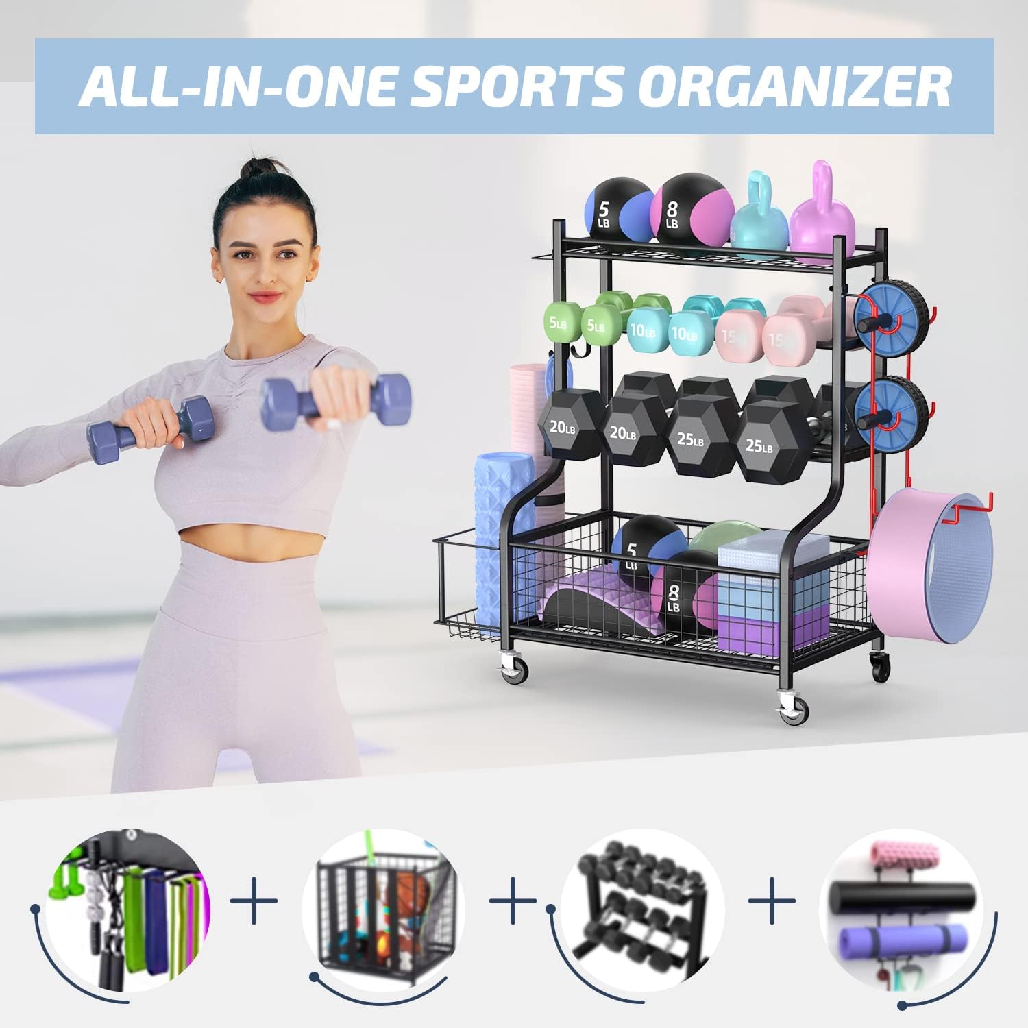 Support de rangement pour halt - Home Gym Dumbbells avis et prix