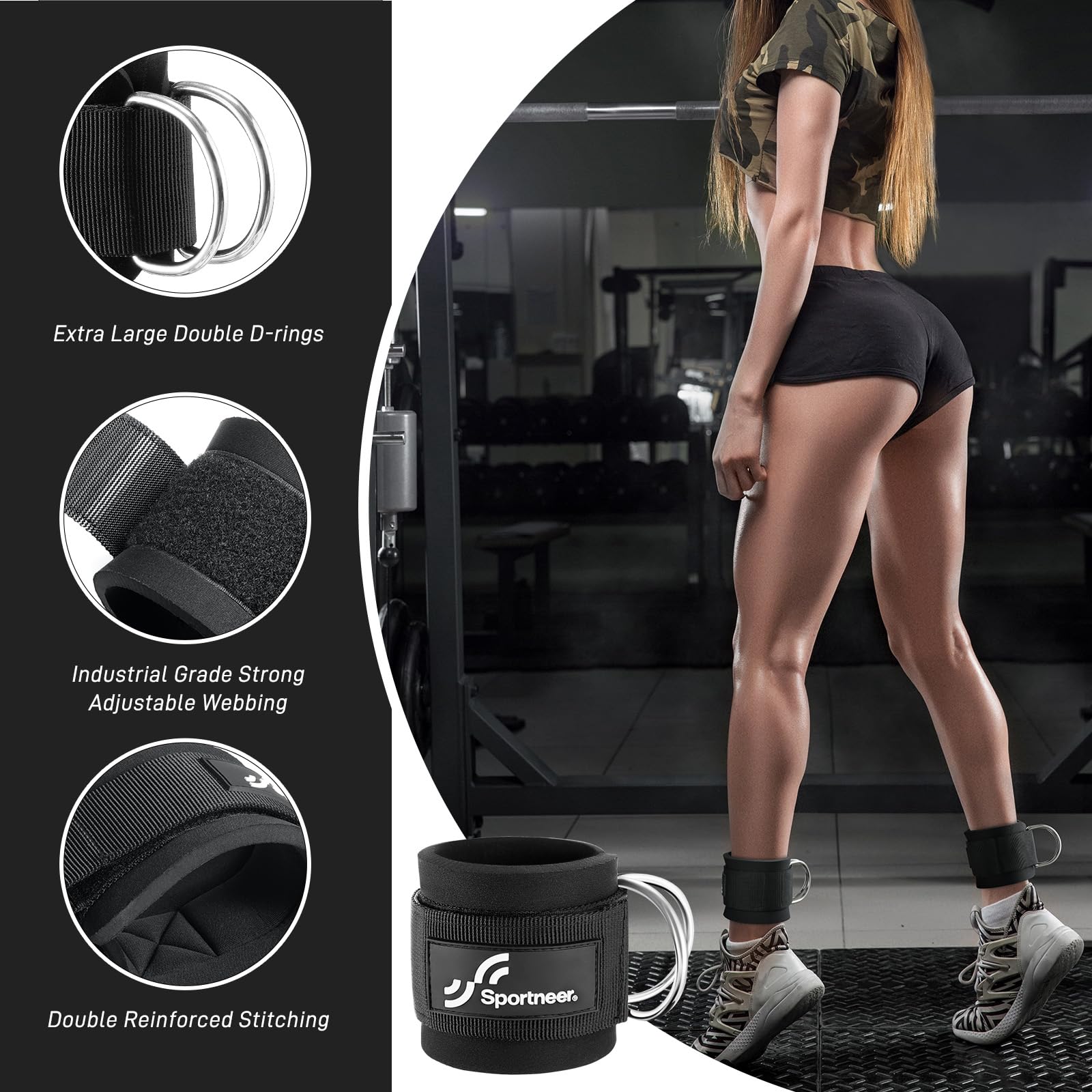 Sportneer – sangles de chevill - Home Gym Equipment Amazon avis et prix