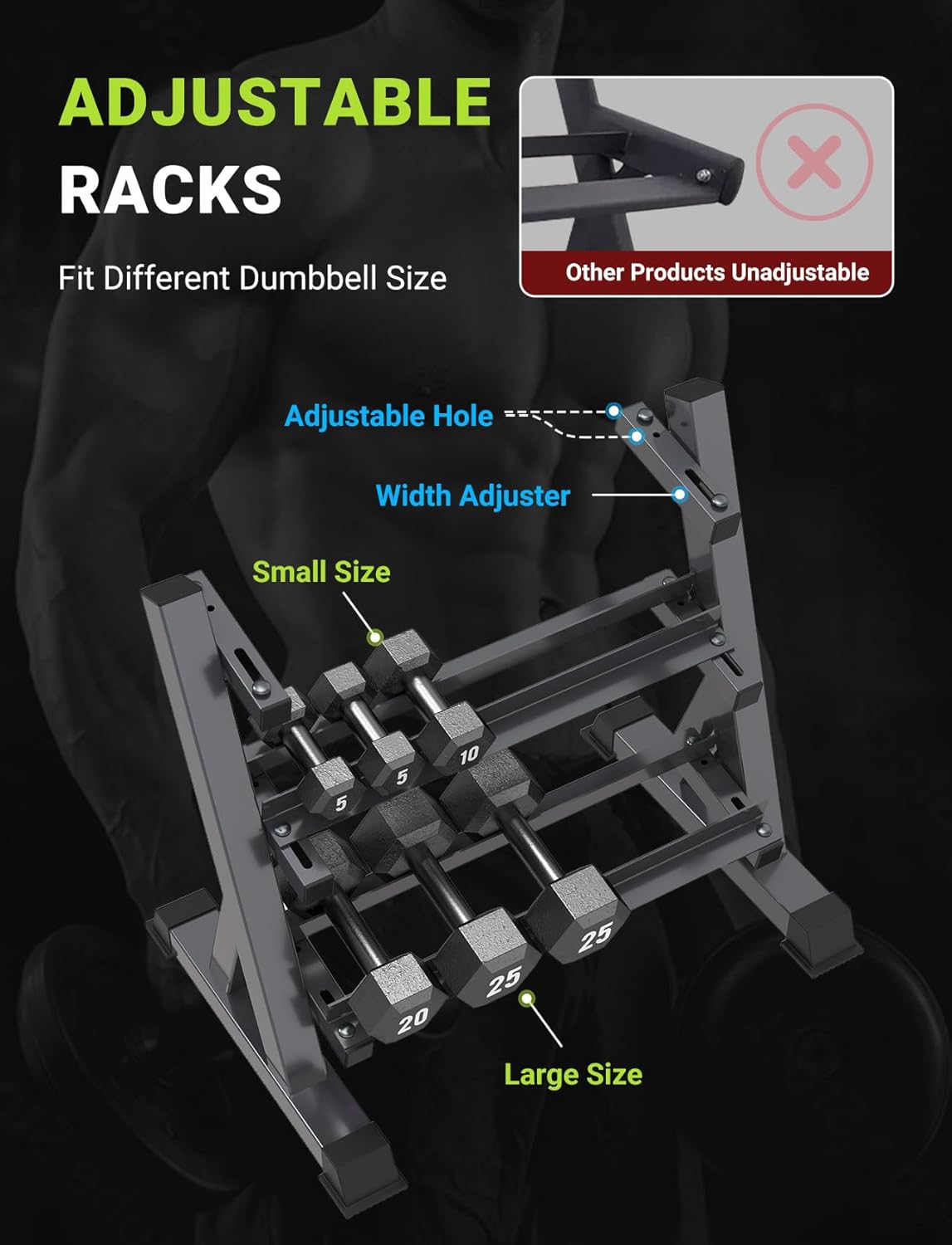 Support de rangement pour halt - Home Gym Dumbbells avis et prix